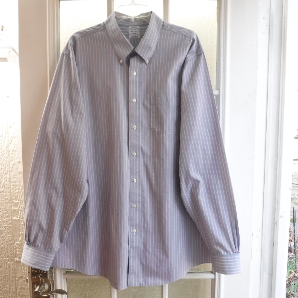 Brooks Brothers Regent Non-Iron Supima Cotton The Original Polo Shirt Dress Shir